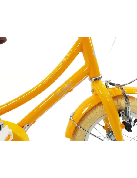 Rower Dziecięcy 12 Dziewczęcy Stalowy Kółka Boczne Osłona Odblaski Błotniki