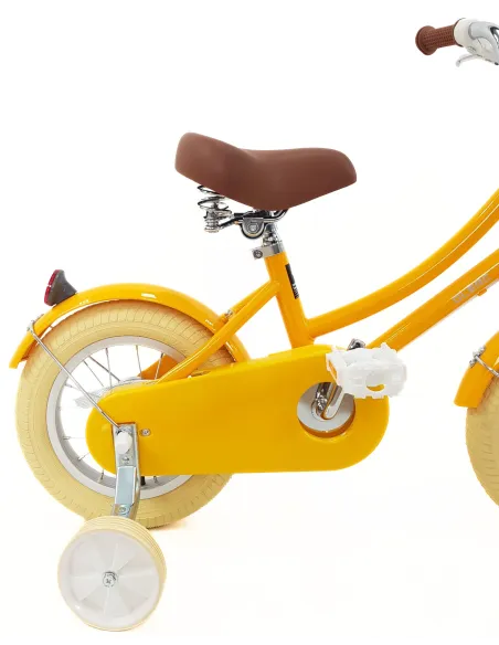 Rower Dziecięcy 12 Dziewczęcy Stalowy Kółka Boczne Osłona Odblaski Błotniki