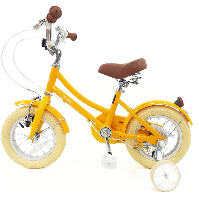 Rower Dziecięcy 12 Dziewczęcy Stalowy Kółka Boczne Osłona Odblaski Błotniki