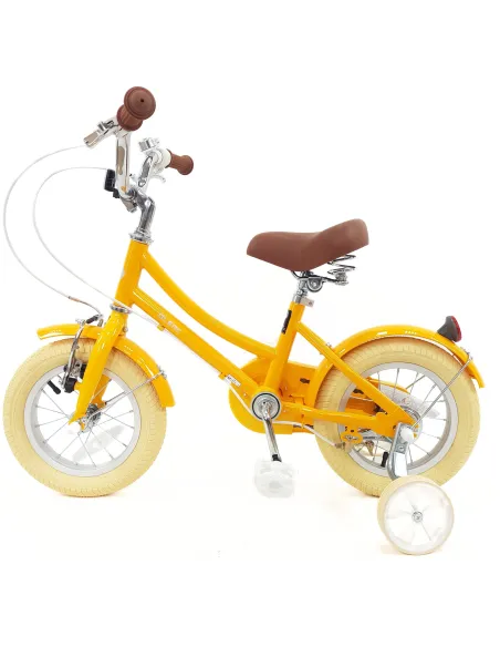 Rower Dziecięcy 12 Dziewczęcy Stalowy Kółka Boczne Osłona Odblaski Błotniki