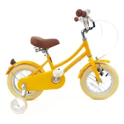 Rower Dziecięcy 12 Dziewczęcy Stalowy Kółka Boczne Osłona Odblaski Błotniki