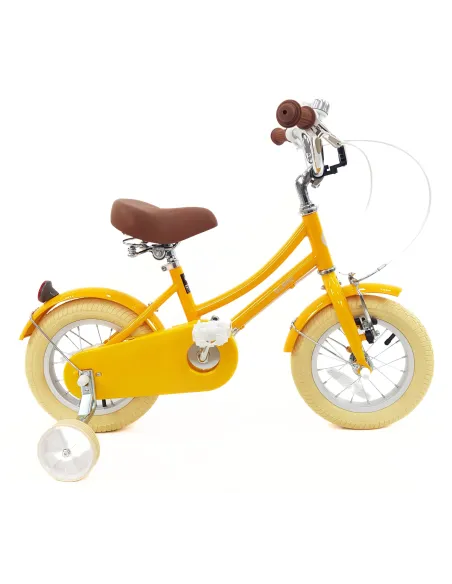 Rower Dziecięcy 12 Dziewczęcy Stalowy Kółka Boczne Osłona Odblaski Błotniki