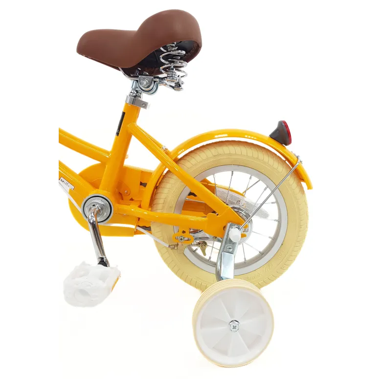 Rower Dziecięcy 12 Dziewczęcy Stalowy Kółka Boczne Osłona Odblaski Błotniki