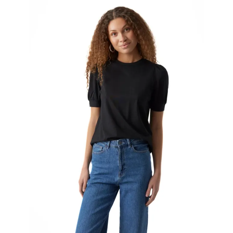 Koszulka Bluzka Damska Bawełniana Vero Moda Aware Czarna T-shirt Damski L