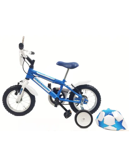 Rowerek Dziecięcy 12,5 Chłopięcy Stalowy Kółka Boczne Błotniki Osłona Piłka