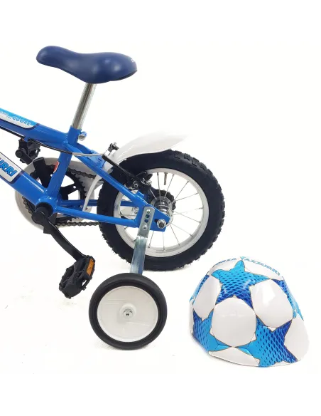 Rowerek Dziecięcy 12,5 Chłopięcy Stalowy Kółka Boczne Błotniki Osłona Piłka