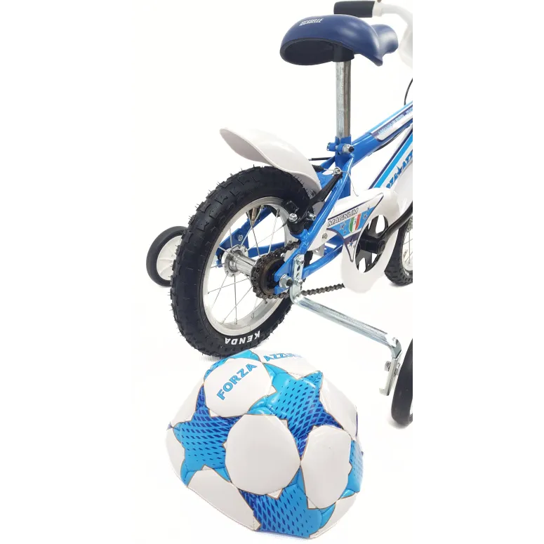 Rowerek Dziecięcy 12,5 Chłopięcy Stalowy Kółka Boczne Błotniki Osłona Piłka