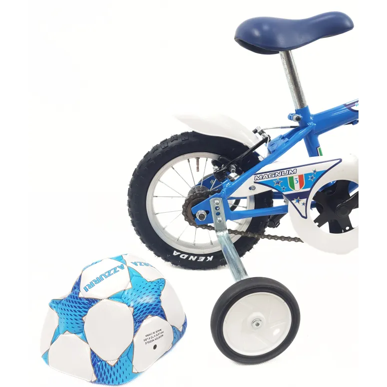 Rowerek Dziecięcy 12,5 Chłopięcy Stalowy Kółka Boczne Błotniki Osłona Piłka
