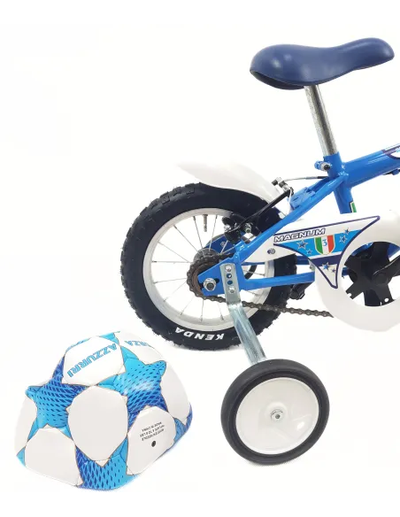 Rowerek Dziecięcy 12,5 Chłopięcy Stalowy Kółka Boczne Błotniki Osłona Piłka