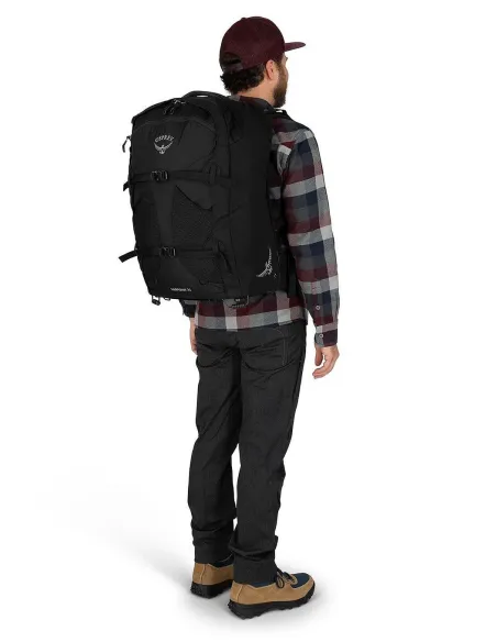 Torba Podróżna Na Ramię Na Kółkach Duża Pojemna 36l Sportowa Czarna Osprey