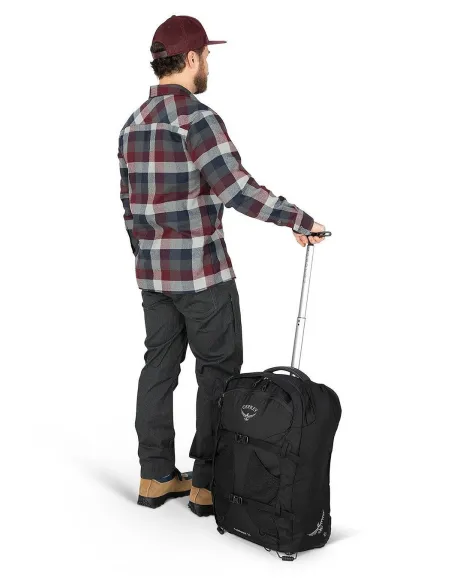 Torba Podróżna Na Ramię Na Kółkach Duża Pojemna 36l Sportowa Czarna Osprey