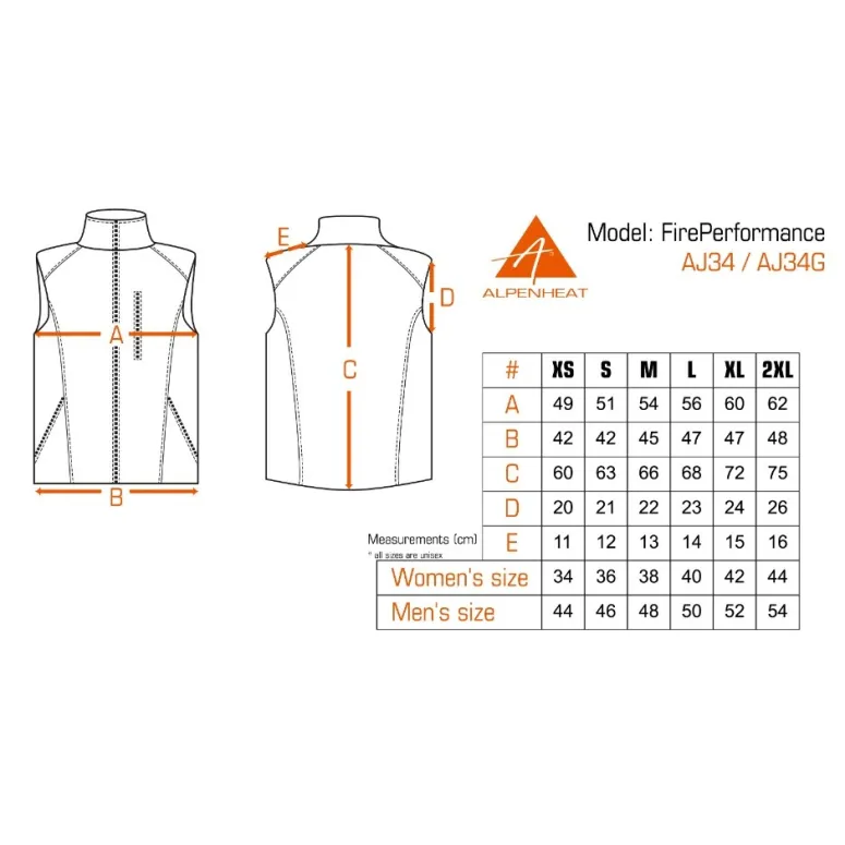 Kamizelka Podgrzewana Fire Performance Alpenheat Unisex Lekka Zielona r. S