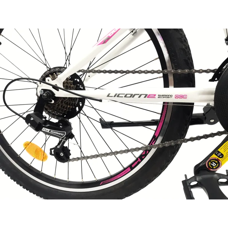 Rower Górski Dziecięcy 24 MTB 21 Bieg Amortyzacja Sakwa Dzwonek Światła