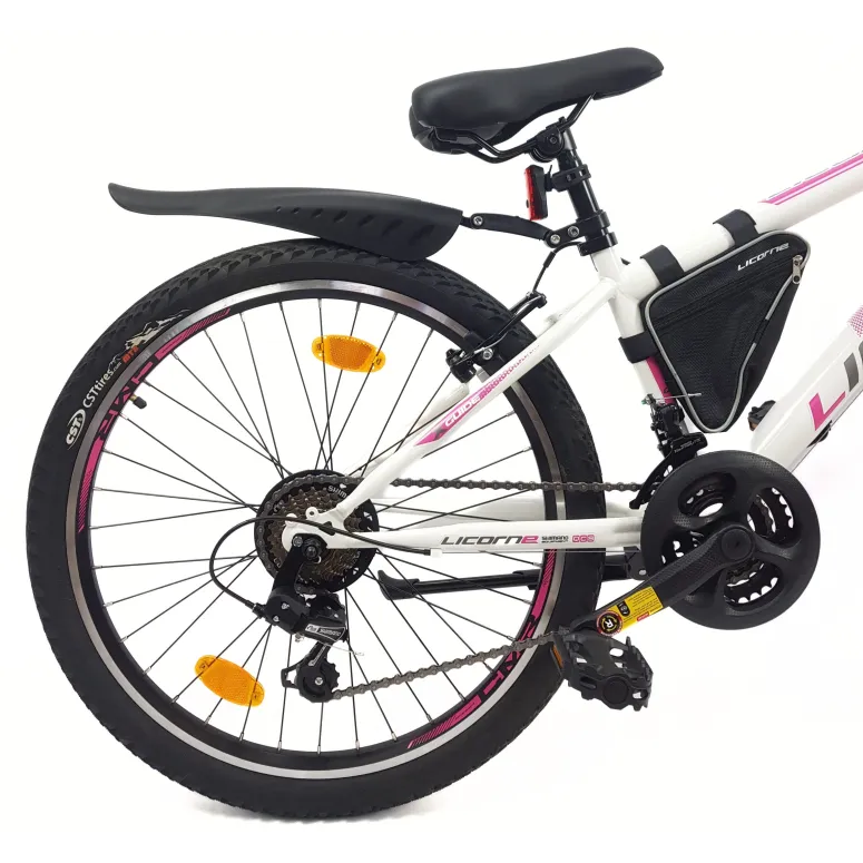 Rower Górski Dziecięcy 24 MTB 21 Bieg Amortyzacja Sakwa Dzwonek Światła