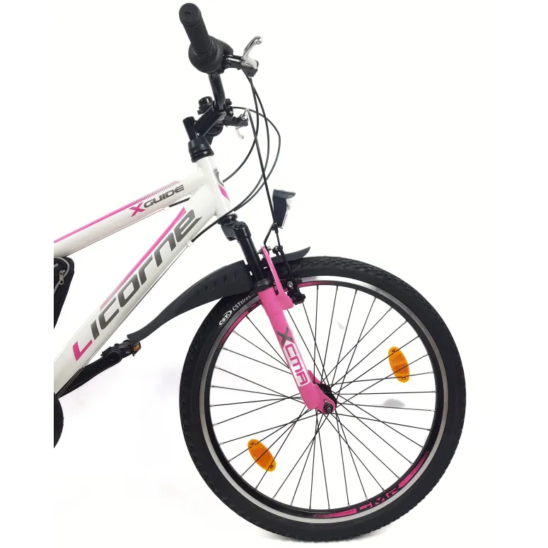 Rower Górski Dziecięcy 24 MTB 21 Bieg Amortyzacja Sakwa Dzwonek Światła