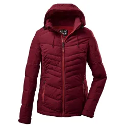 Kurtka Damska Killtec Kow 149 Z Kapturem Puchowa Wodoodporna Czerwona r. 42