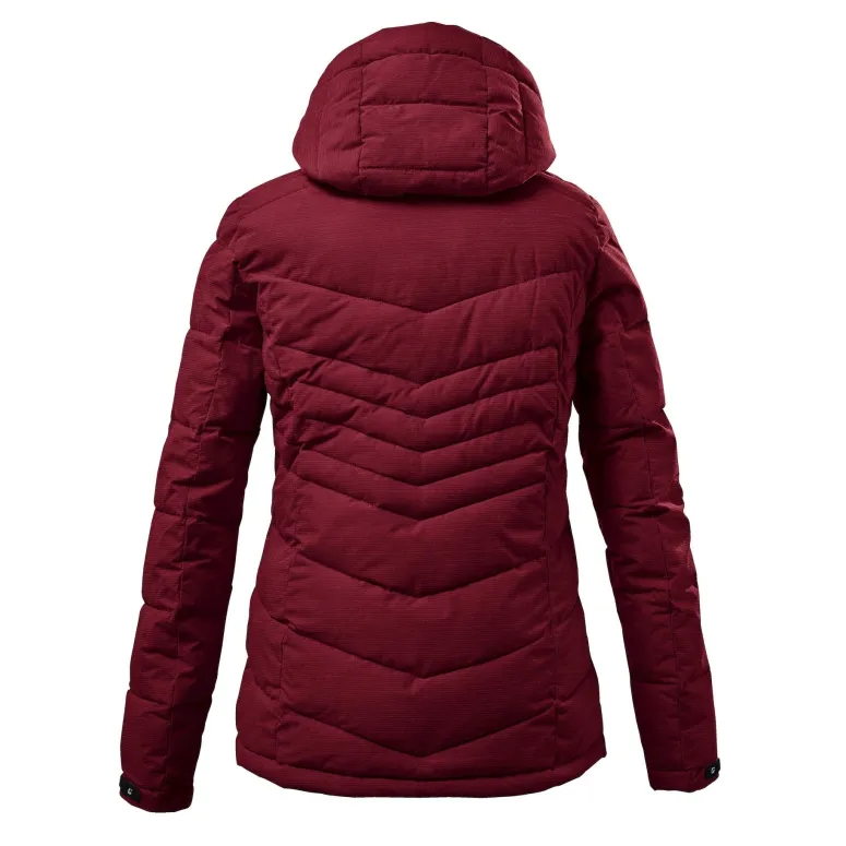 Kurtka Damska Killtec Kow 149 Z Kapturem Puchowa Wodoodporna Czerwona r. 42