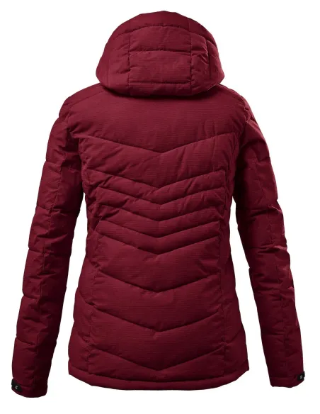 Kurtka Damska Killtec Kow 149 Z Kapturem Puchowa Wodoodporna Czerwona r. 42
