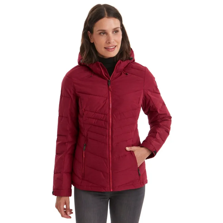 Kurtka Damska Killtec Kow 149 Z Kapturem Puchowa Wodoodporna Czerwona r. 42