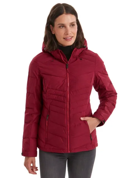 Kurtka Damska Killtec Kow 149 Z Kapturem Puchowa Wodoodporna Czerwona r. 42