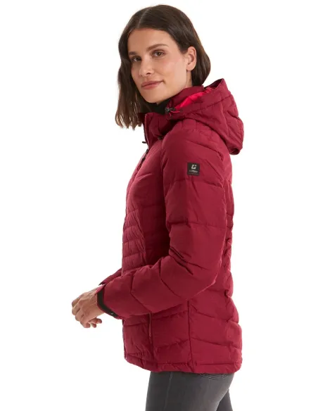 Kurtka Damska Killtec Kow 149 Z Kapturem Puchowa Wodoodporna Czerwona r. 42
