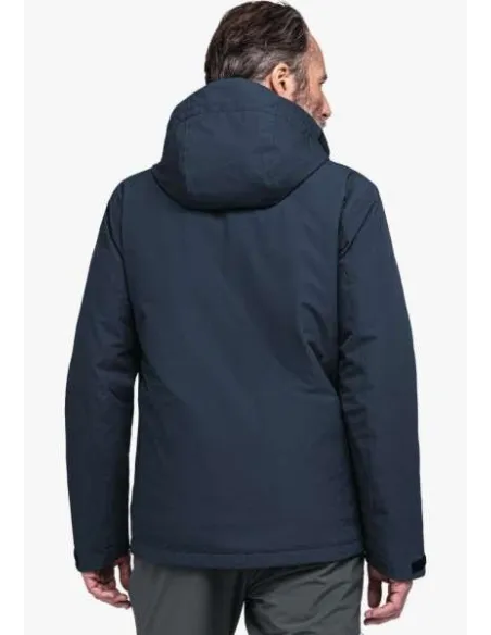 Kurtka Męska Przeciwdeszczowa Schöffel Gmund Granatowa Z Kapturem r. 50/L