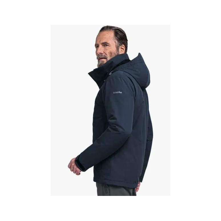 Kurtka Męska Przeciwdeszczowa Schöffel Gmund Granatowa Z Kapturem r. 50/L