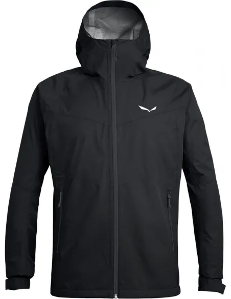 Kurtka Męska Przejściowa Salewa Puez Aqua 3 Przeciwdeszczowa Czarna r. L