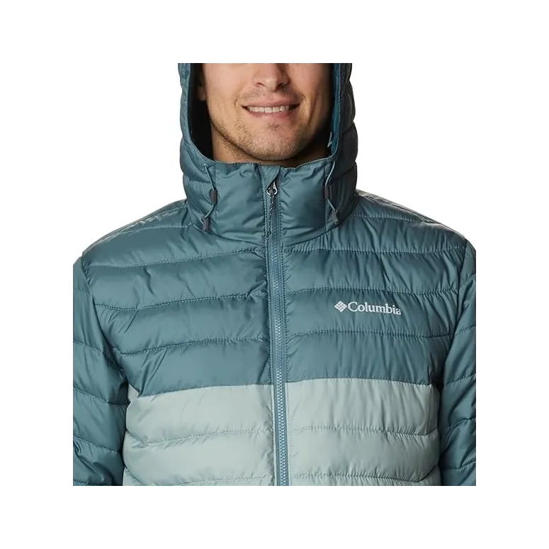 Kurtka Męska Sportowa Columbia Powder Lite Puchowa Z Kapturem Wodoodporna L