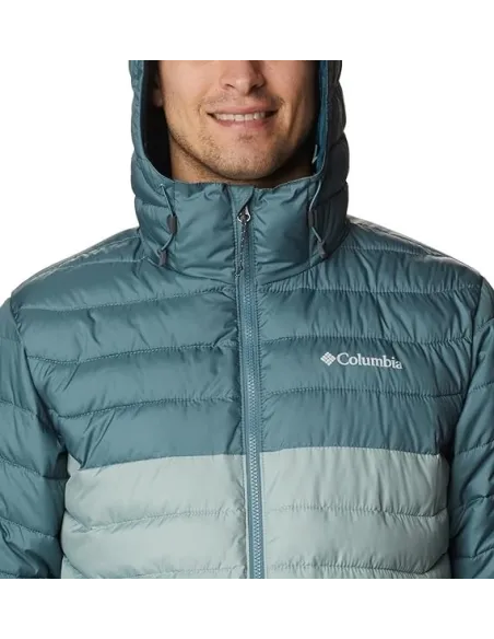 Kurtka Męska Sportowa Columbia Powder Lite Puchowa Z Kapturem Wodoodporna L