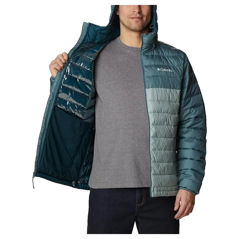 Kurtka Męska Sportowa Columbia Powder Lite Puchowa Z Kapturem Wodoodporna L