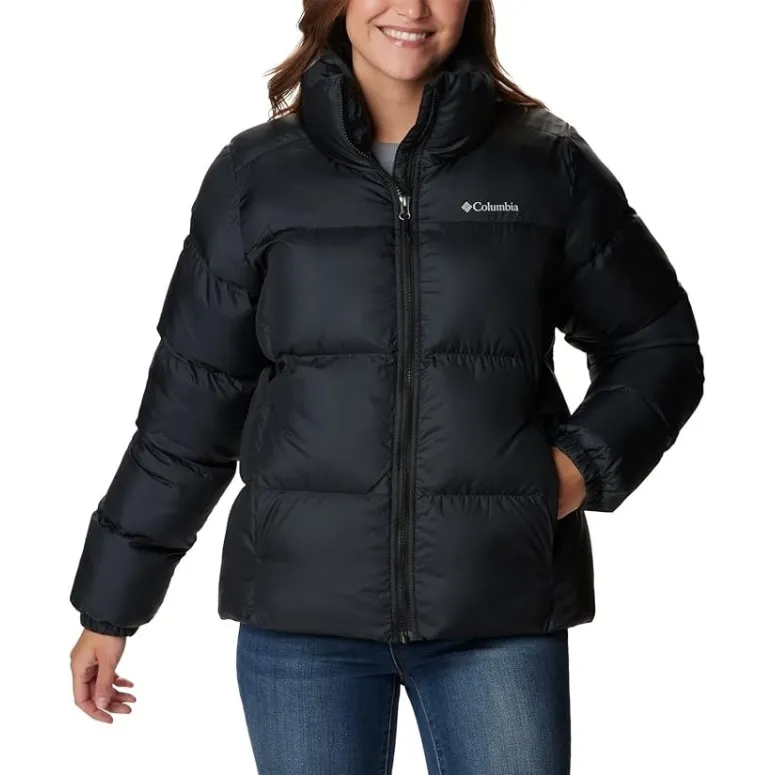 Kurtka Damska Puchowa Columbia Puffect Wodoodporna Izolowana Czarna r. XS
