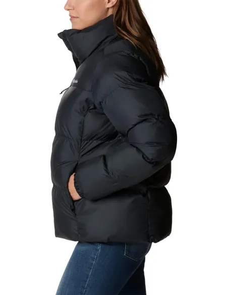 Kurtka Damska Puchowa Columbia Puffect Wodoodporna Izolowana Czarna r. XS