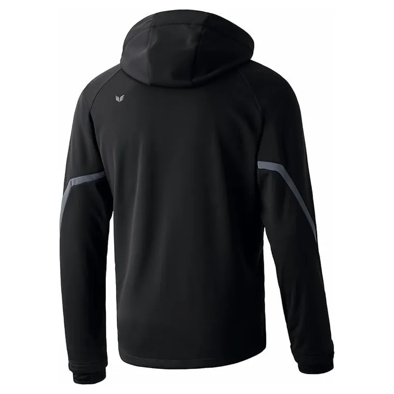 Kurtka Męska Erima Softshell Czarna Z Kapturem Przejściowa Wodoodporna r. L