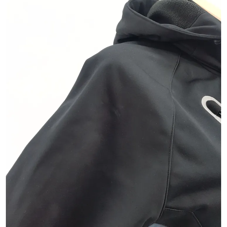 Kurtka Męska Erima Softshell Czarna Z Kapturem Przejściowa Wodoodporna r. L