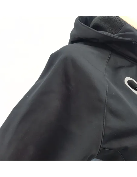 Kurtka Męska Erima Softshell Czarna Z Kapturem Przejściowa Wodoodporna r. L