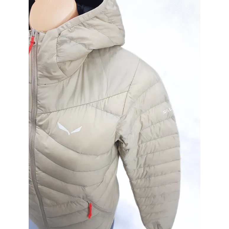 Kurtka Damska Salewa Brenda RDS Down Puchowa Alpinizm Kaptur Beżowa r. XS