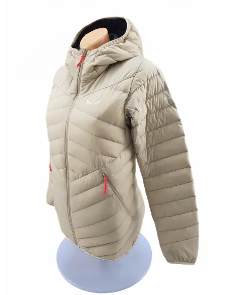 Kurtka Damska Salewa Brenda RDS Down Puchowa Alpinizm Kaptur Beżowa r. XS