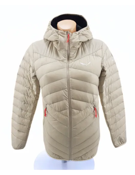 Kurtka Damska Salewa Brenda RDS Down Puchowa Alpinizm Kaptur Beżowa r. XS