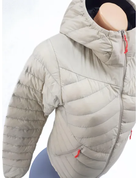 Kurtka Damska Salewa Brenda RDS Down Puchowa Alpinizm Kaptur Beżowa r. XS