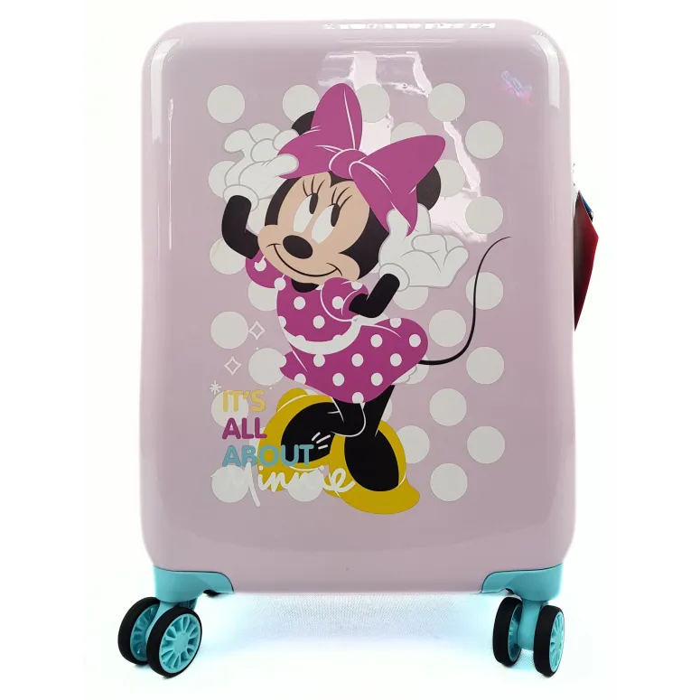 Walizka Kabinowa Disney Minnie Play All Day Podróżna Na Kółkach Twarda 34 L