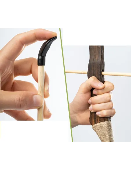 Łuk Drewniany Dla Dzieci Bowbrilla Zestaw Strzały Kołczan Tarcza 100 cm