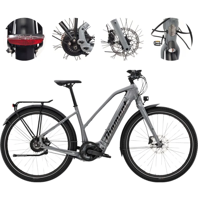 Rower Elektryczny Trekkingowy 27,5 Unisex Wspomaganie 4 Tryby Dzwonek Bagaż