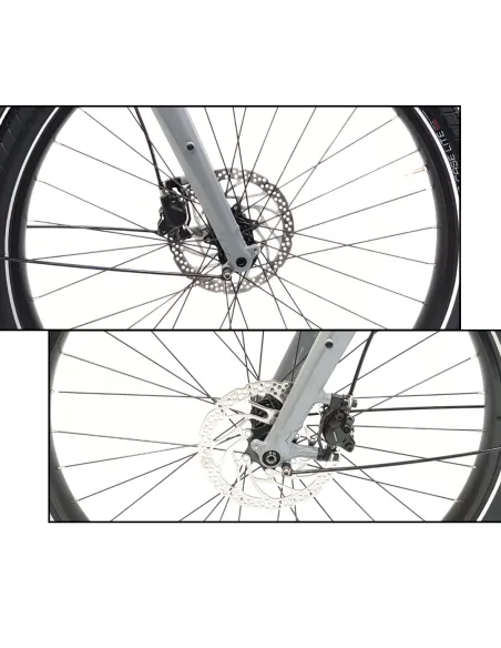 Rower Elektryczny Trekkingowy 27,5 Unisex Wspomaganie 4 Tryby Dzwonek Bagaż