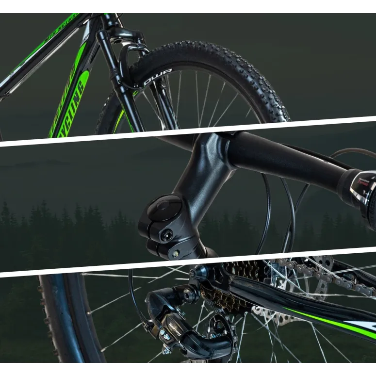 Rower Górski Męski 29 MTB Stal Amortyzacja Hamulce Tarczowe Góral Dzwonek