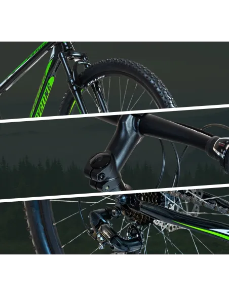 Rower Górski Męski 29 MTB Stal Amortyzacja Hamulce Tarczowe Góral Dzwonek