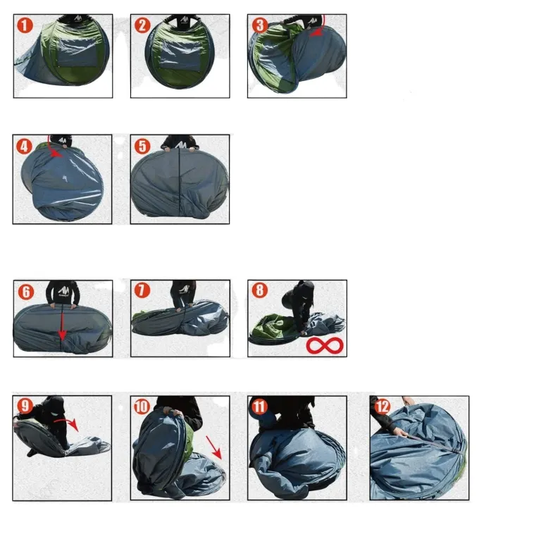 Namiot Kempingowy Ayamaya Ayaostb Turystyczny 3-4 Osobowy Wodoodporny Duży