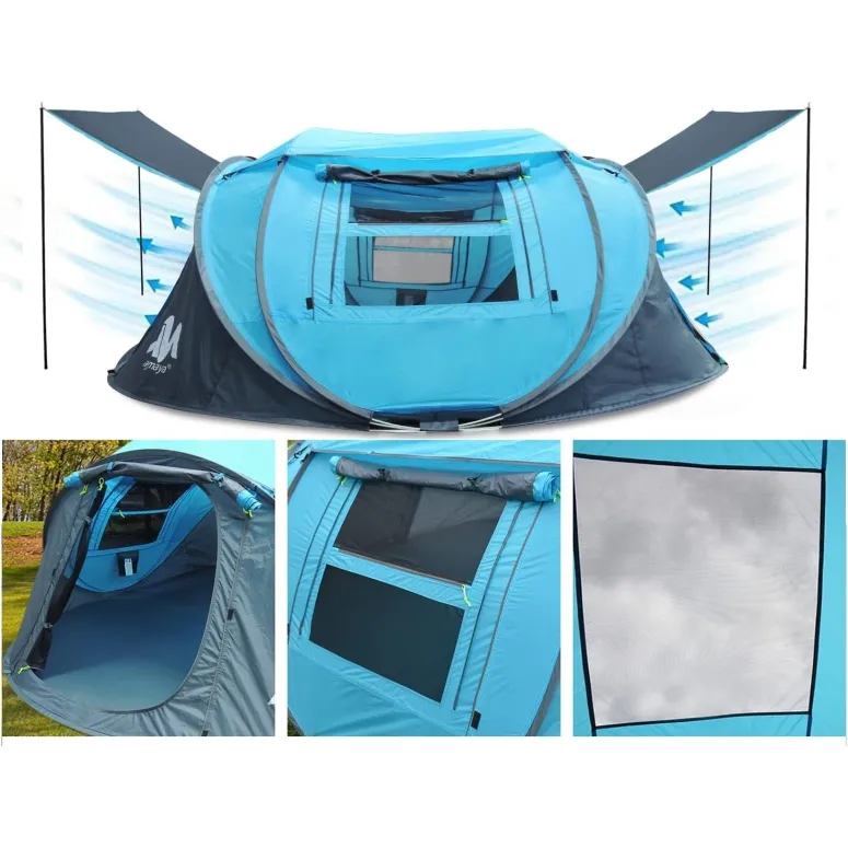 Namiot Kempingowy Ayamaya Ayaostb Turystyczny 3-4 Osobowy Wodoodporny Duży