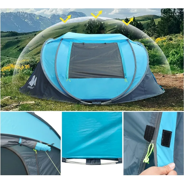 Namiot Kempingowy Ayamaya Ayaostb Turystyczny 3-4 Osobowy Wodoodporny Duży