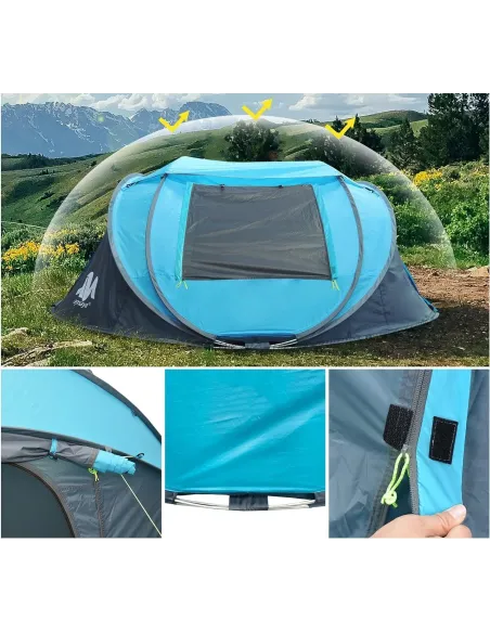 Namiot Kempingowy Ayamaya Ayaostb Turystyczny 3-4 Osobowy Wodoodporny Duży